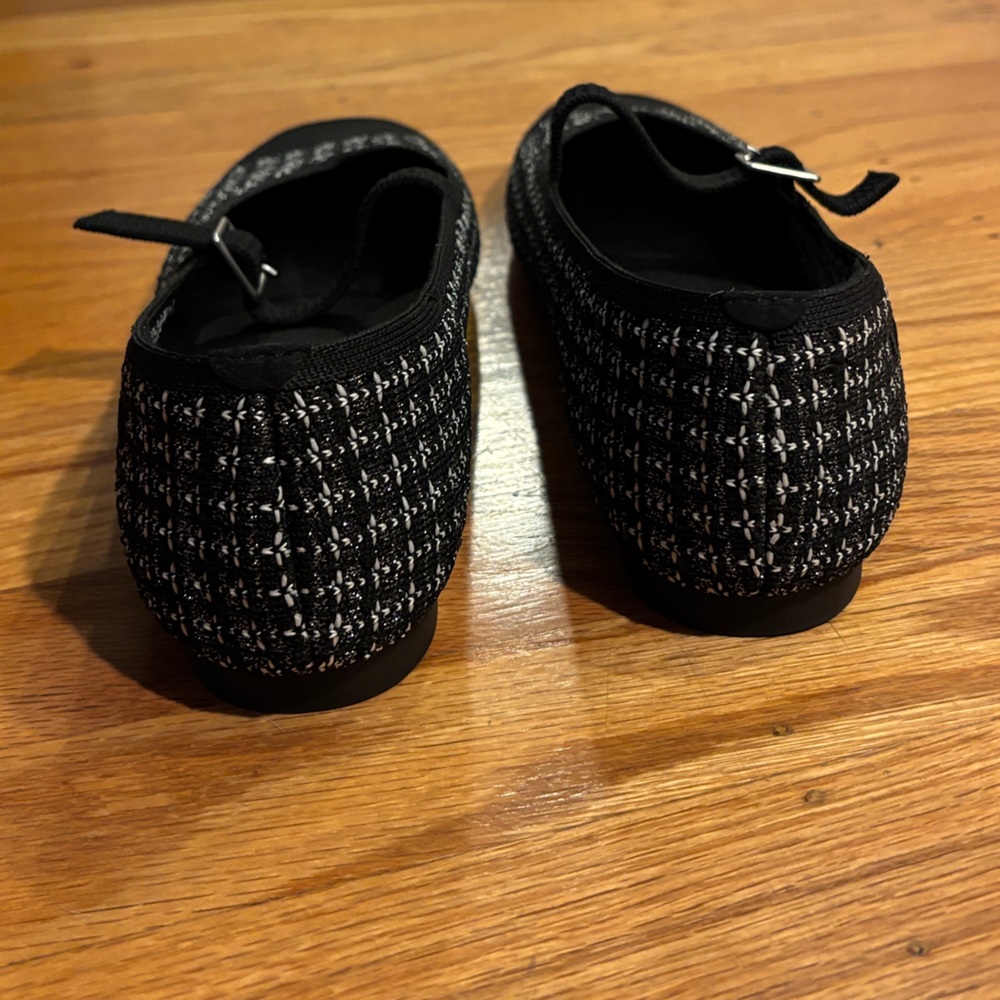 Black & White Mary Jane Flats - Picture 6 of 6